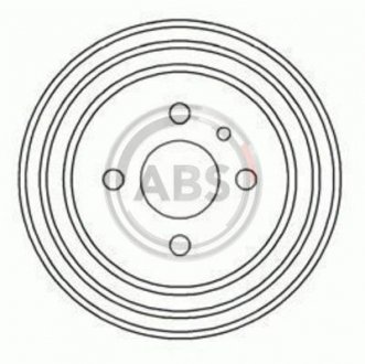 Гальмівний барабан задн. Passat 93-96 A.B.S. 2373S