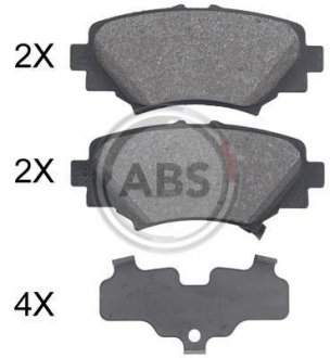 Колодки тормозные задние. Mazda 3 16- A.B.S. 35032