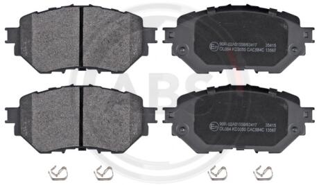 Гальмівні колодки перед. Mazda 3 1.5-2.5 13- A.B.S. 35415
