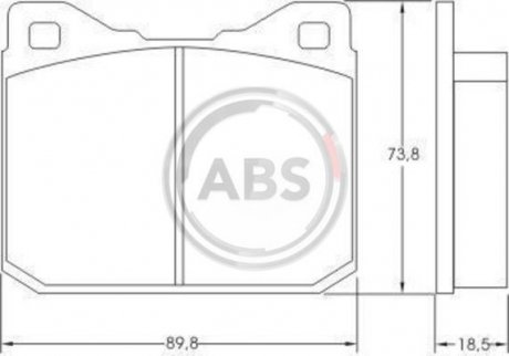 Тормозные колодки перед. LT 28 -96 A.B.S. 36104