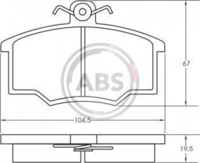 Гальмівні колодки пер. Audi 100/80 (80-91) A.B.S. 36138