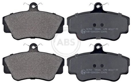 Колодки тормозные пер. Volvo 400 Series 88-97 A.B.S. 36703