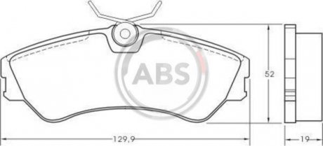 Тормозные колодки перед. T4 90-03 (TRW) R14 A.B.S. 36752