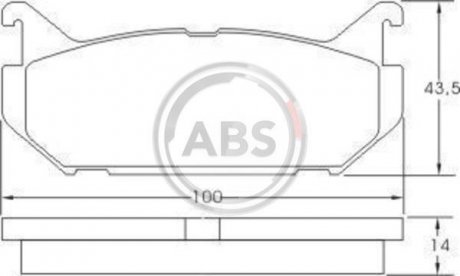 Гальмівні колодки зад. Mazda 626 91-02 (akebono) A.B.S. 36796