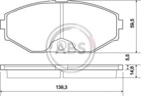 Колодки тормозные пер. Cefiro/Maxima/QX/J Series/Q45 89-03 A.B.S. 37161