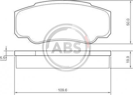 Тормозные колодки зад. Jumper/Ducato/Boxer 02-06 A.B.S. 37333