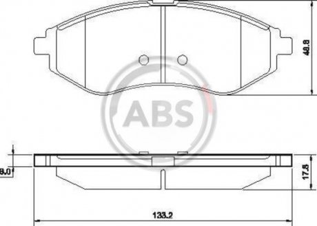 Колодки гальмівні перед. Aveo/Kalos (03-21) A.B.S. 37352