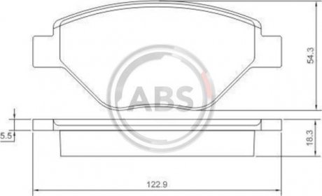 Колодки гальмівні перед. Megane (03-08) A.B.S. 37398