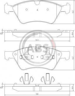 Колодки тормозные пер. W251/W164/W463/W164/W211 03-14 A.B.S. 37507