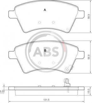 Тормозные колодки пер. Suzuki SX4 04> A.B.S. 37532