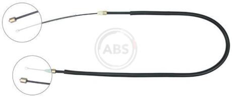 Трос ручного тормоза зад. Megane I 95- Л=Пр. (барабан) (1440/1080) A.B.S. K13126