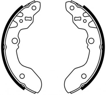 Гальмівні колодки, барабанні ABE C08015ABE