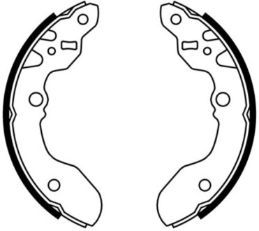 Гальмівні колодки, барабанні ABE C08015ABE