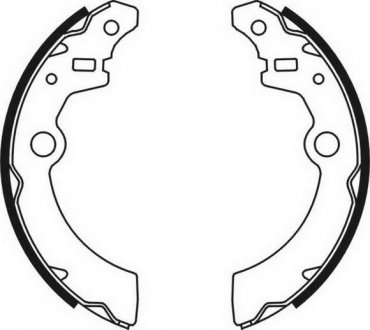 Гальмівні колодки, барабанні ABE C08021ABE