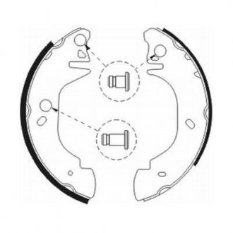 Гальмівні колодки, барабанні ABE C0G049ABE
