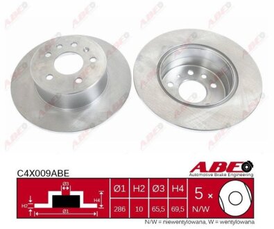Гальмівний диск ABE C4X009ABE