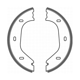 Гальмівні колодки, барабанні ABE CRB000ABE