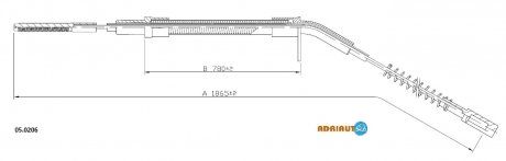 BMW Трос ручного тормоза E28 518,520i-524TD ADRIAUTO 05.0206