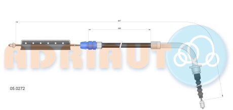Кабель стоянкових гальм ADRIAUTO 050272