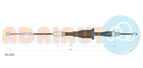 Трос стоянкового гальма ADRIAUTO 090258