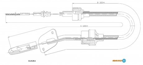 Трос зчеплення ADRIAUTO 11.0120.1