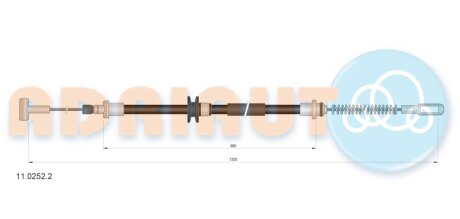 Кабель стоянкових гальм ADRIAUTO 1102522