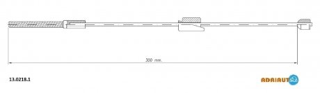 Трос ручного гальма ADRIAUTO 13.0218.1