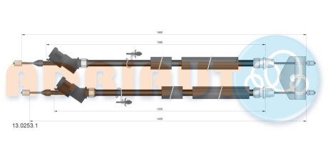 Трос зупиночних гальм ADRIAUTO 13.0253.1