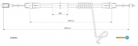 Трос зупиночних гальм ADRIAUTO 13.0276.1