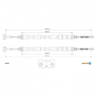 Трос ручного гальма ADRIAUTO 13.0294