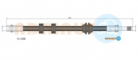 FORD Шланг тормозной передний Mondeo -96 ADRIAUTO 13.1258