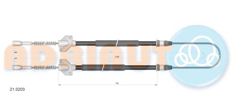 Кабель стоянкових гальм ADRIAUTO 210203