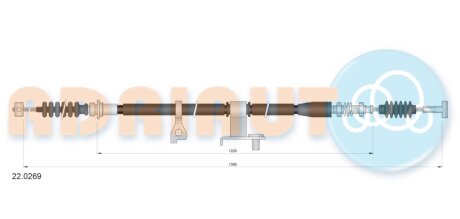 Трос стоянкового гальма ADRIAUTO 220269