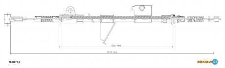 Трос зупиночних гальм ADRIAUTO 2802771