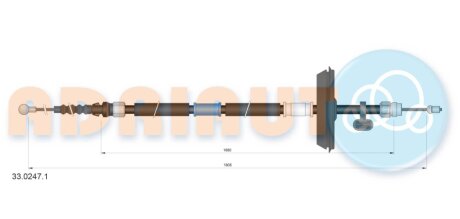 Тросик стояночного тормоза ADRIAUTO 33.0247.1