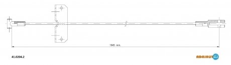 Трос зупиночних гальм ADRIAUTO 41.0204.2