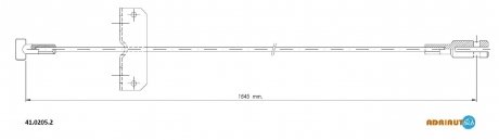 Трос зупиночних гальм ADRIAUTO 41.0205.2