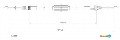 Трос зупиночних гальм ADRIAUTO 4102641
