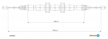 Трос зупиночних гальм ADRIAUTO 41.0279.1
