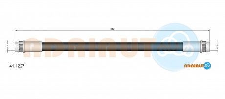 RENAULT Шланг тормозной задн. R19, R21 ADRIAUTO 41.1227