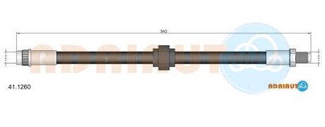 RENAULT Шланг тормозной пер. Espace -02 (+ABS) ADRIAUTO 41.1260