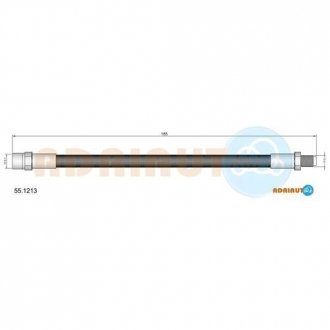 Шланг гальмівний гідравлічний ADRIAUTO 55.1213