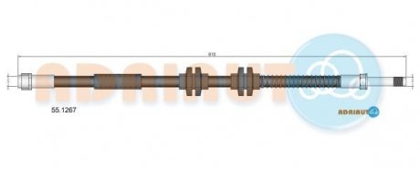 VW Тормозной шланг T5 пер. ADRIAUTO 55.1267