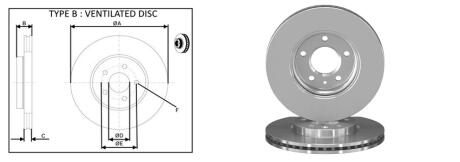 Диск тормозной передний (кратно 2) Chevrolet Cruze, Volt (11-) APLUS 61362AP
