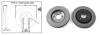 Диск гальмівний перед.NISSAN NAVARA 2.5DCI 05-,PATHFINDER 06- APLUS 61646AP (фото 1)