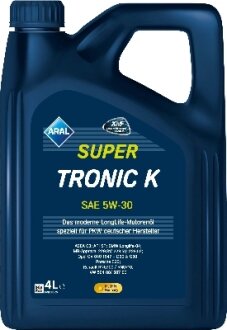 Олива моторна SuperTronic K 5W-30 4л. ARAL 15F476
