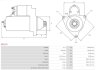 Стартер 12V 1.40kW As-pl S0717S (фото 5)