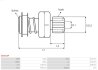 Бендикс стартера BERLINGO/PARTNER 1.6 BlueHDi 08- As-pl SD0525P (фото 4)