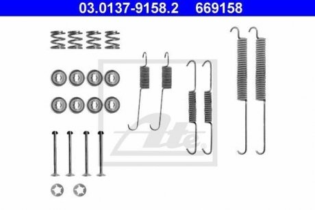 Комплектуючі для гальмівних колодок ATE 03013791582 (фото 1)