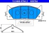 Комплект тормозных колодок, дисковый тормоз ATE 13.0460-5764.2 (фото 1)